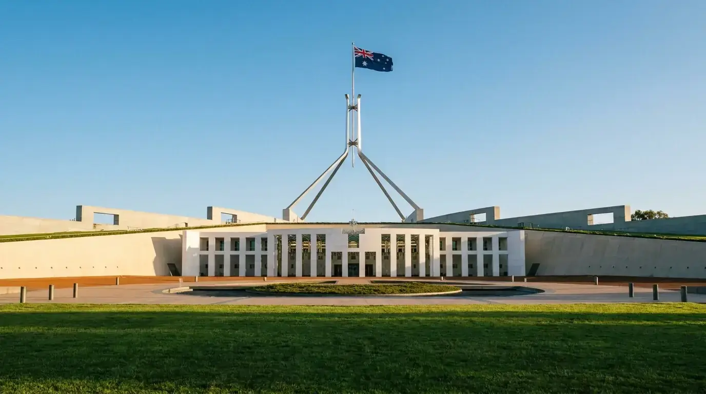 Parliament House in Canberra where Australia's Interactive Gambling Act was passed and amended