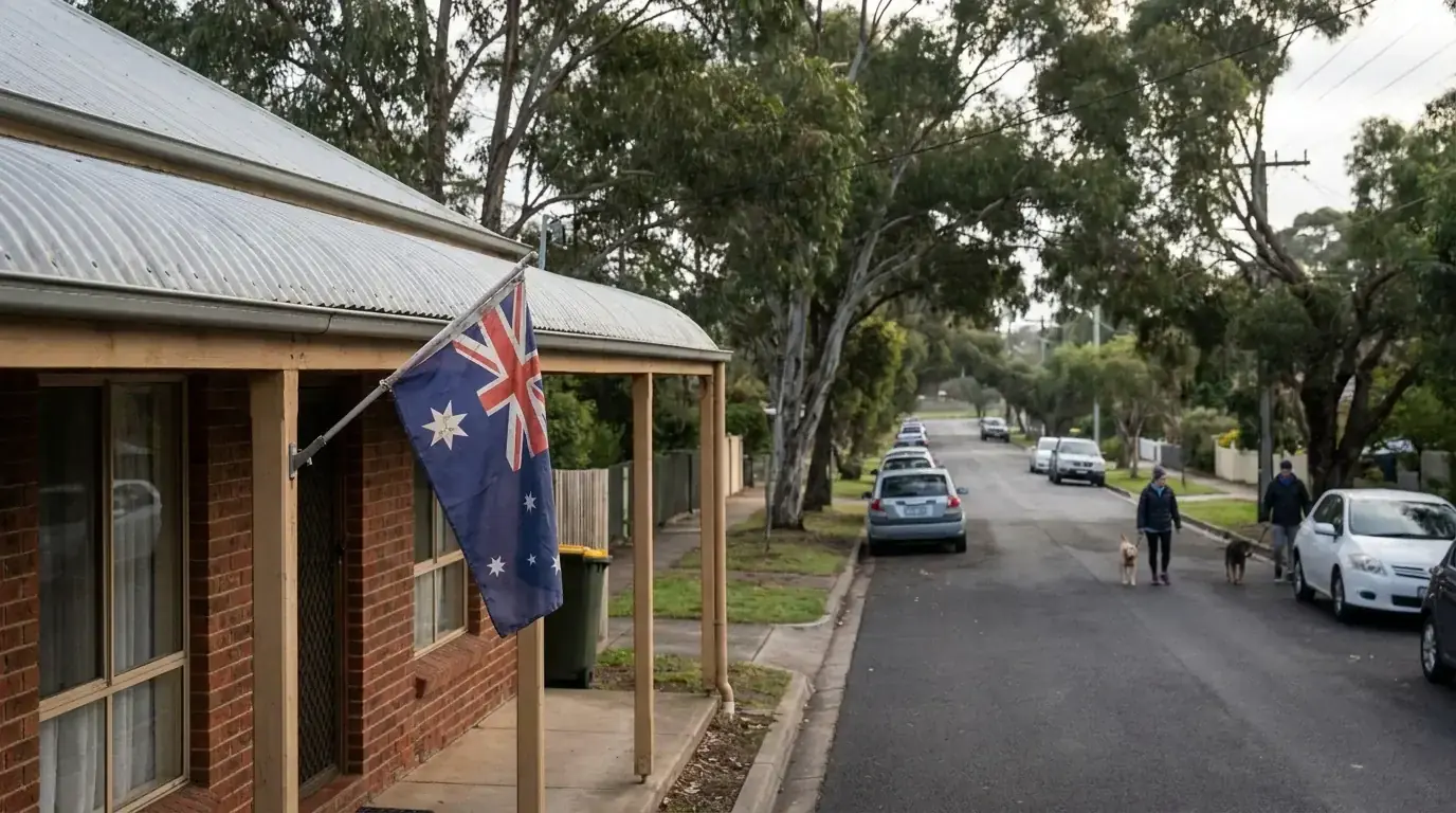 Australian residential street representing an Australian user context