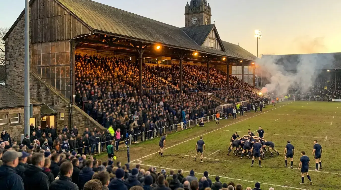 Different rugby stadium environment representing a league context