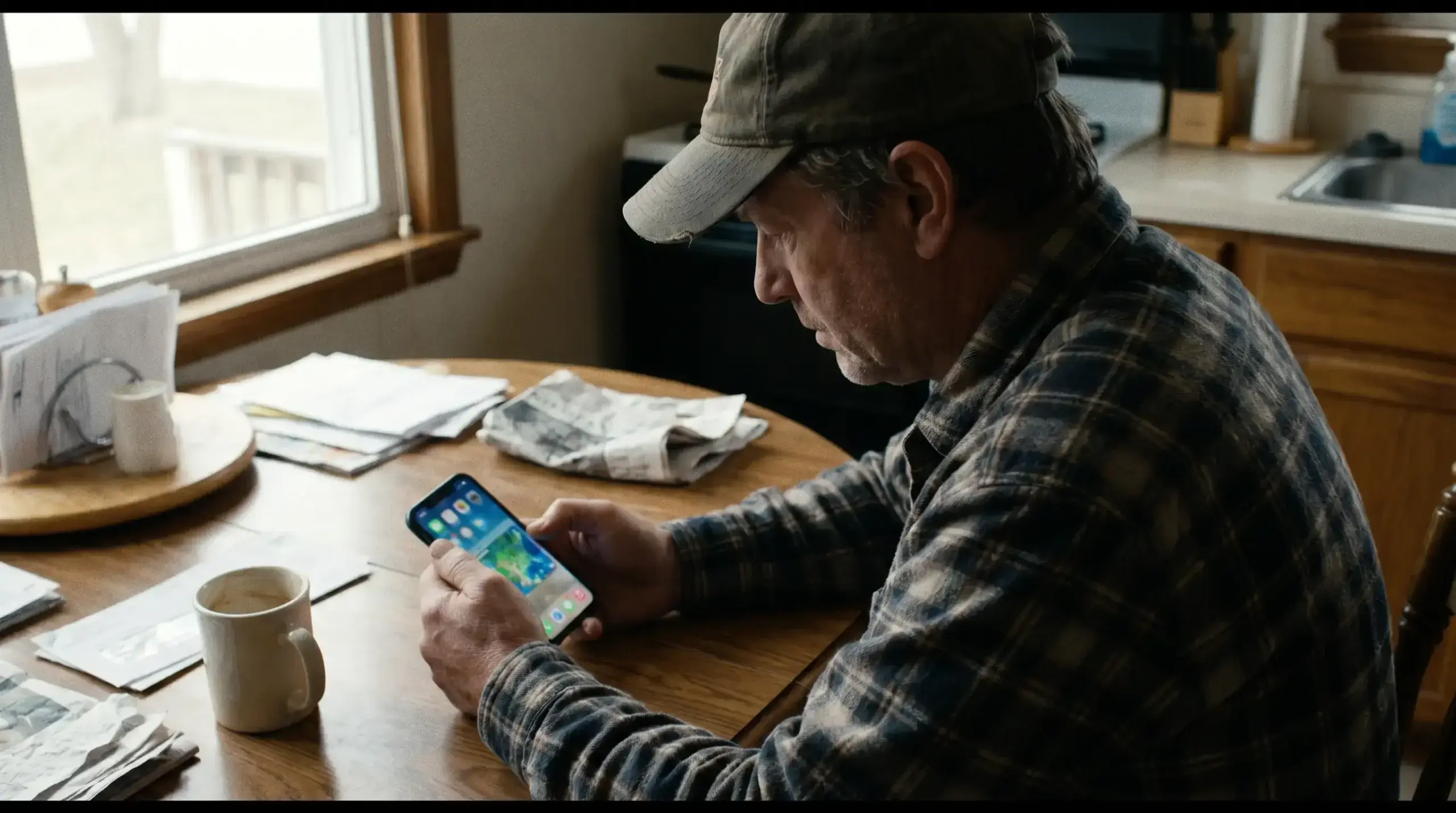 Bettor checking a weather forecast on a phone before kick-off